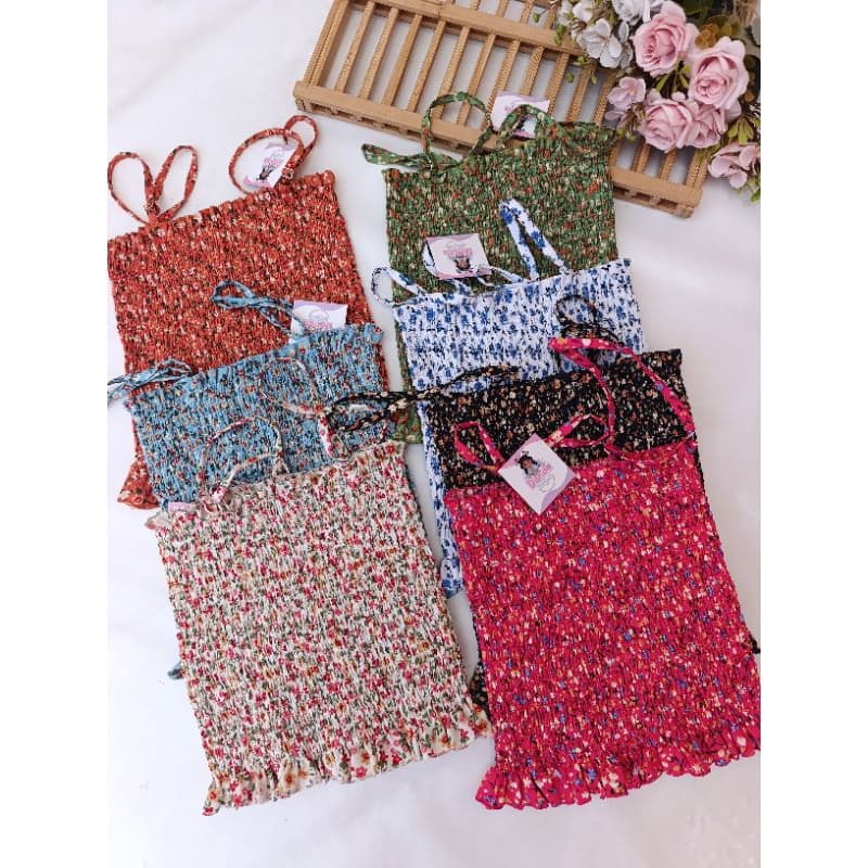 Blusinha de elastex juvenil floral/Blusa floral