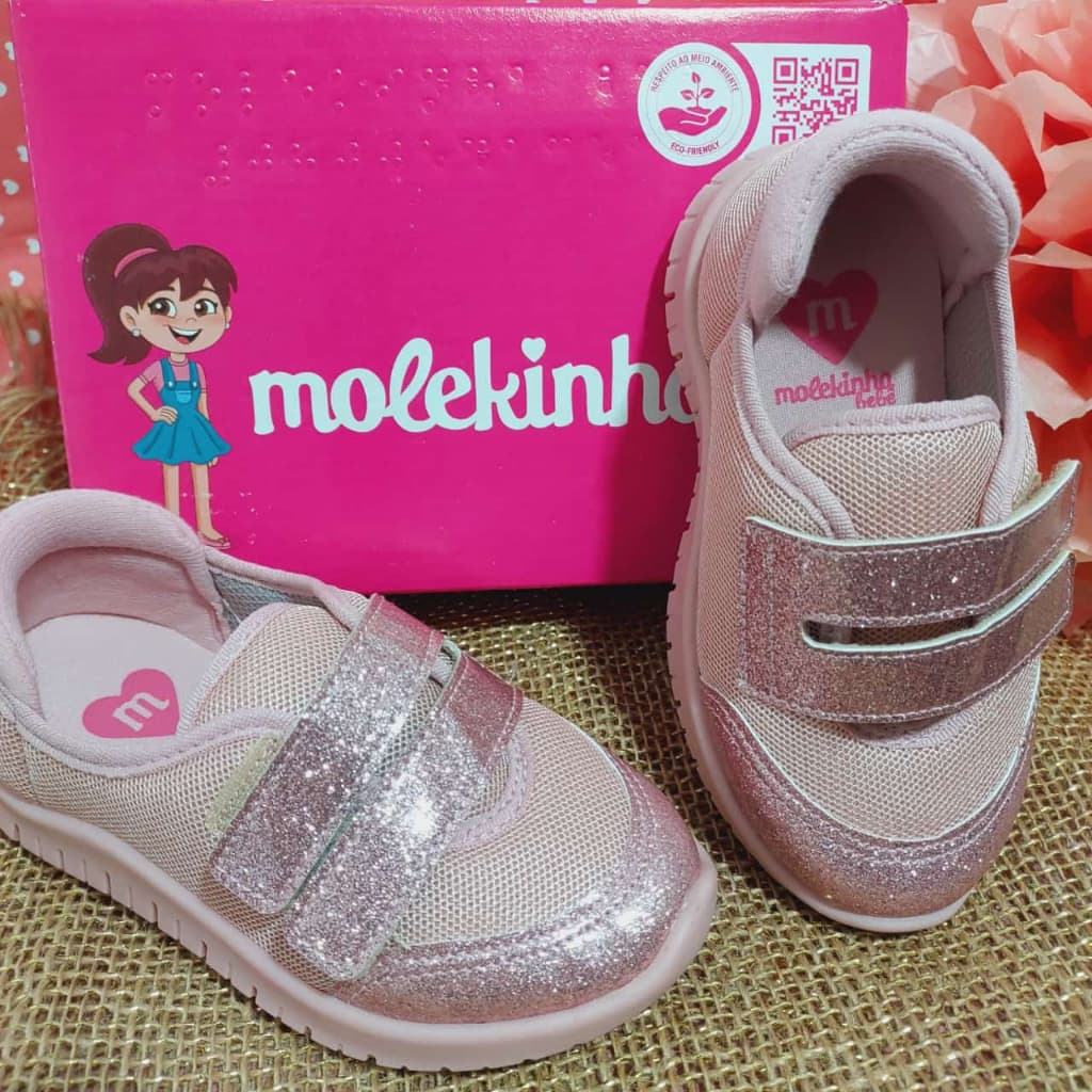Tênis Bebe Feminino Casual Molekinha