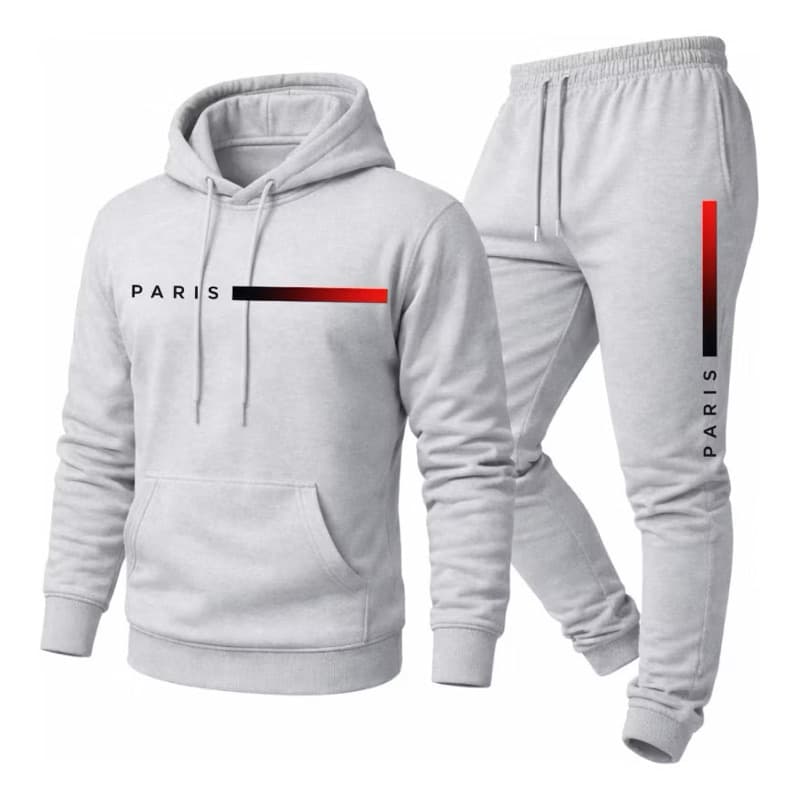 Conjunto Moletom Masculino inverno Premium Canguru+Calça Diversas Cores Estiloso Confortável Streetwear Paris