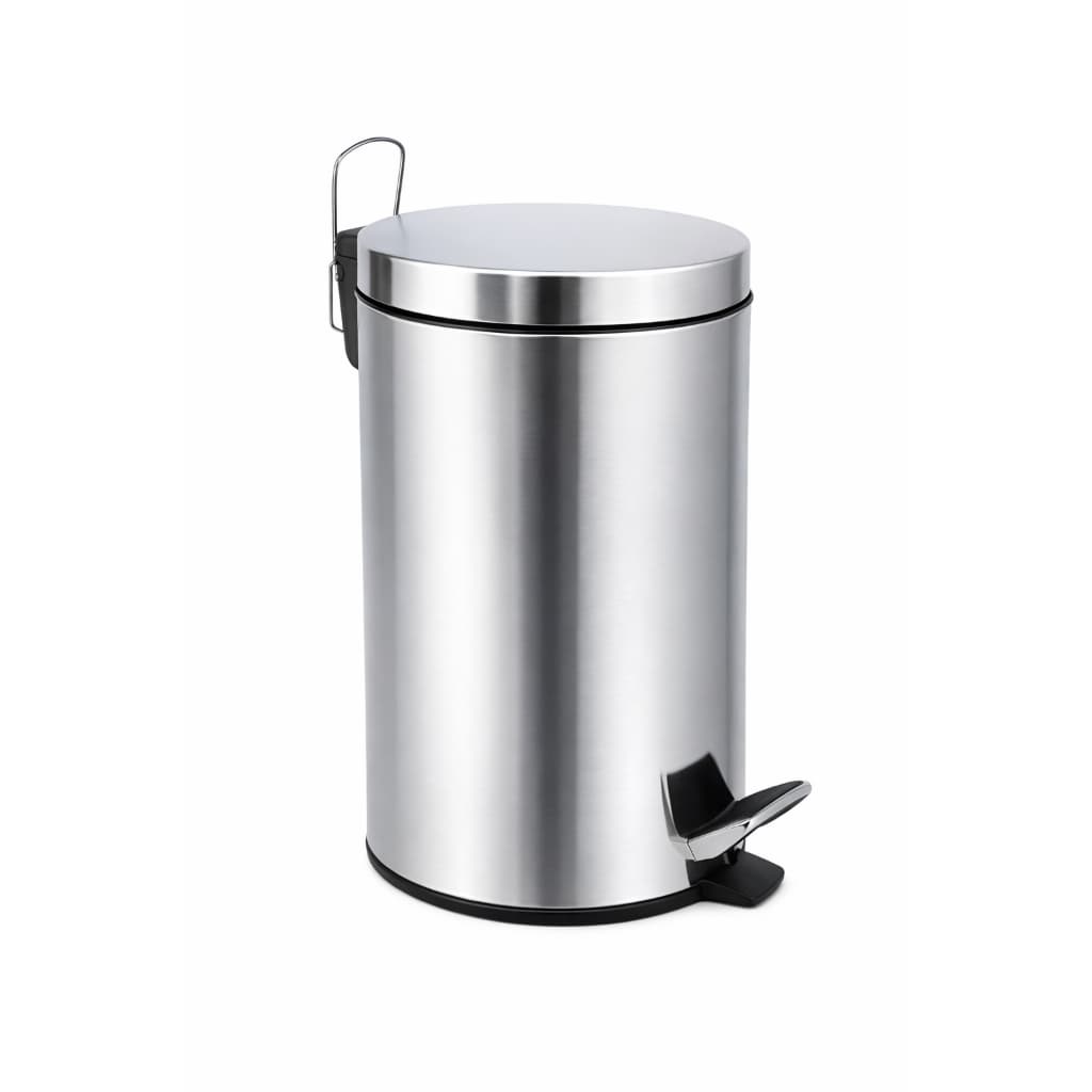 Lixeira Inox 3L Com Pedal Pequena Para Cozinha E Banheiro