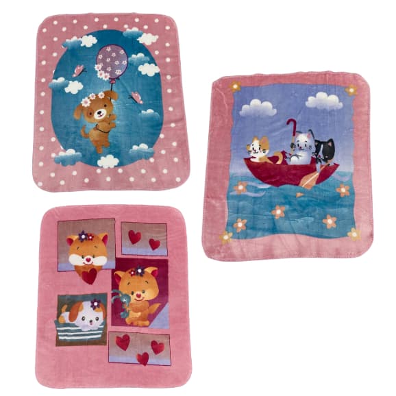 Cobertor Infantil Raschel Hipoalergênico - 90cm x 1,10m - Jolitex Ternille