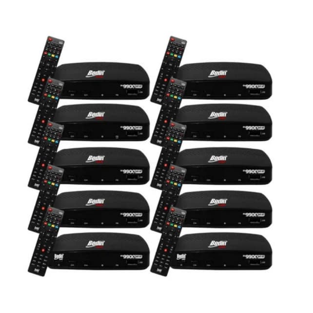 KIT 10 BEDIN SAT BS9900S FULLHD NOVO LACRADO SEM ATIVAÇÃO E NOTA FISCAL