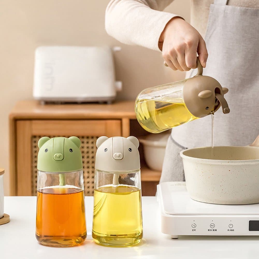 Galheteiro Tipo Jarra 630 ML - Sortida para Azeite Óleo Vinagre com Tampa Dosador  Cozinha mesa