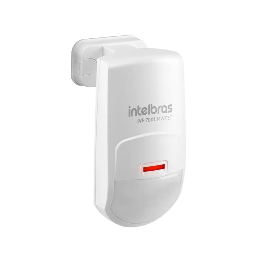 Sensor de Movimento Infravermelho IVP 7001 MW PET Intelbras Com Tripla Tecnologia