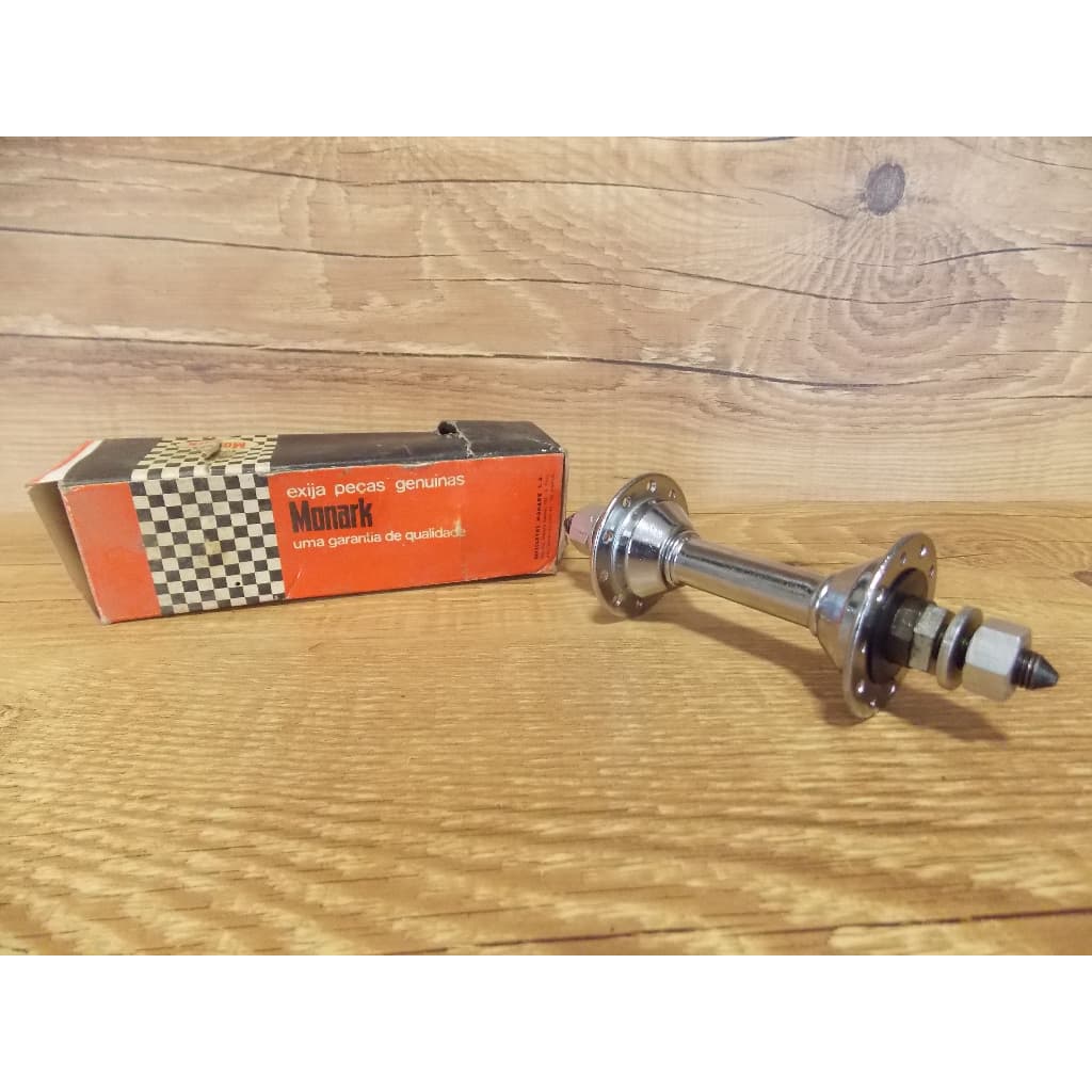 Cubo dianteiro original bicicleta antiga monark 20 furos - novo de estoque antigo