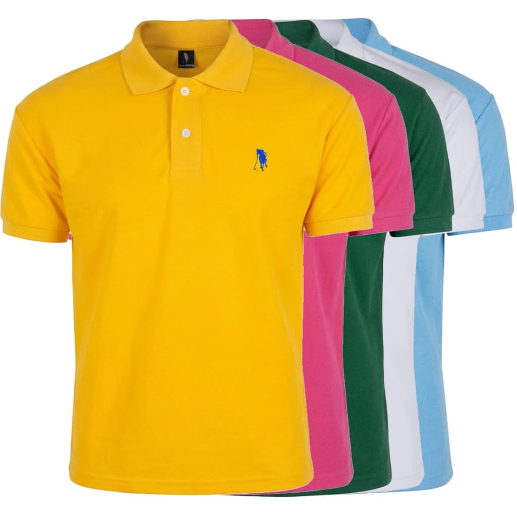 Camisa Gola Polo 18 Cores GRANDES MARCAS
