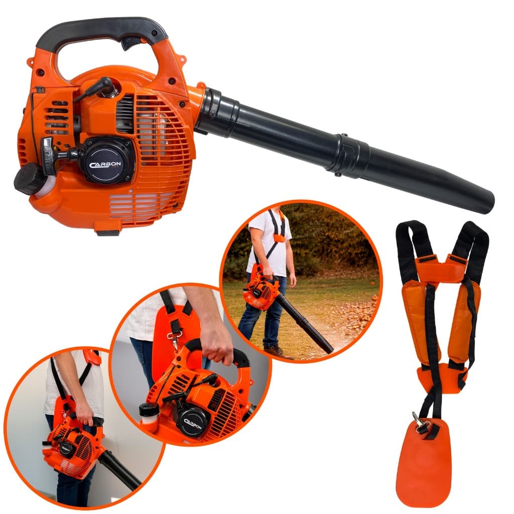 Soprador de Folhas Lateral a Gasolina 0,9HP 26cc com Cinto Duplo Almofadado FAK260S Carbon Fak