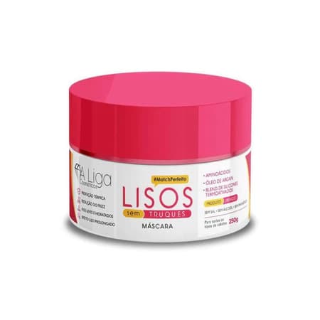 Mascara Lisos sem truques reduz o frizz e proteção termica 250g