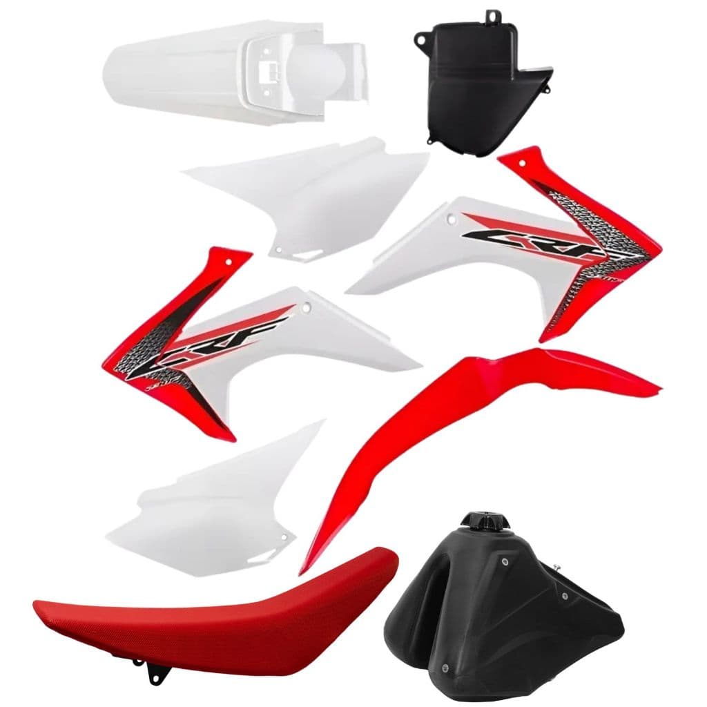 Kit Plástico Roupa Crf 230 Adaptável Bros Xr200 Tornado Xtz Etc