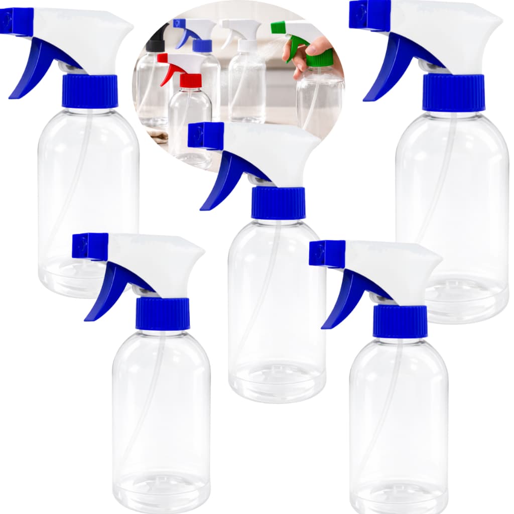 Kit 10 Frasco Pet 500ml C/ Válvula Gatilho Borrifador Spray Cores variadas do BorrifadoR