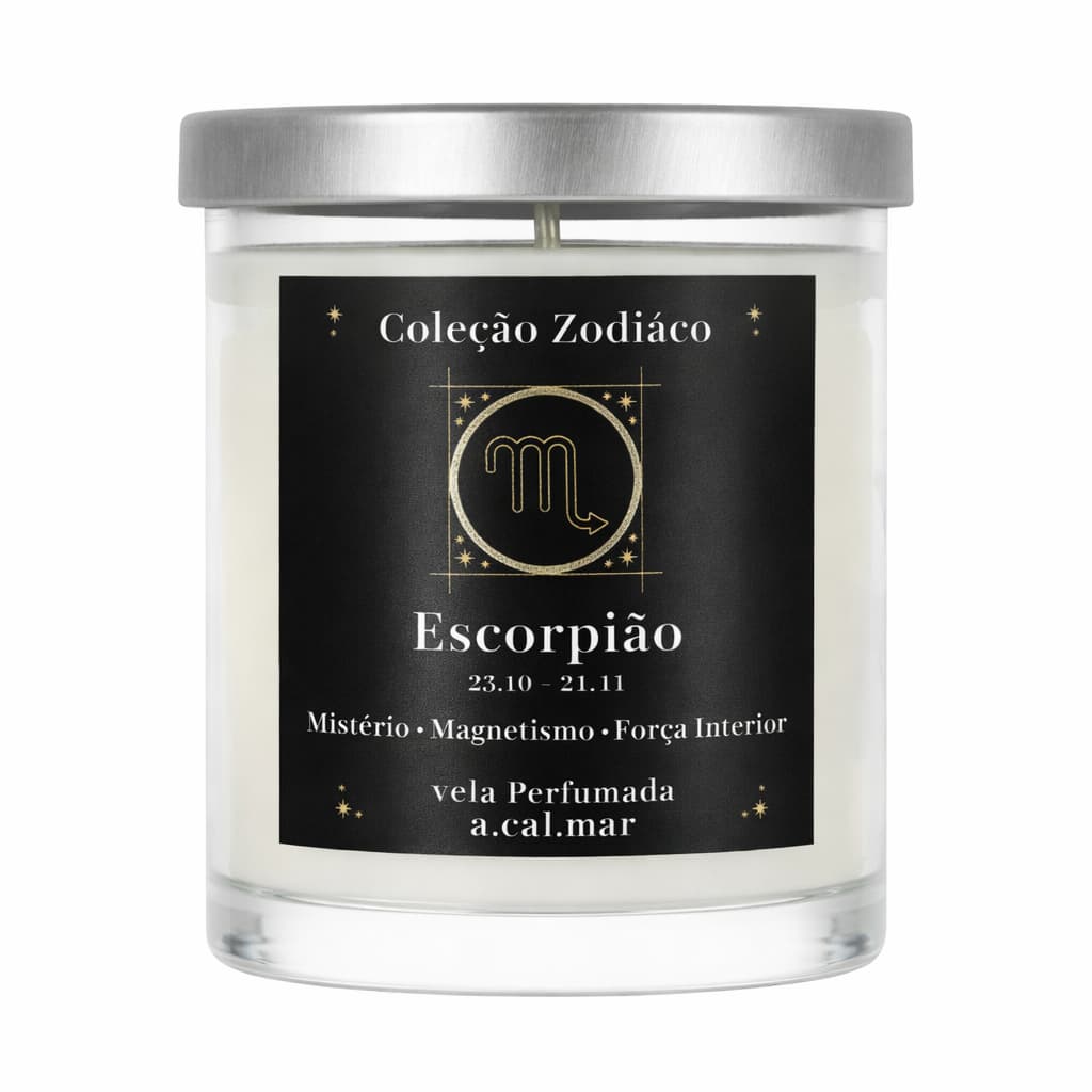 Vela Perfumada Aromática Signo – Coleção Zodíaco Acalmar Aromas
