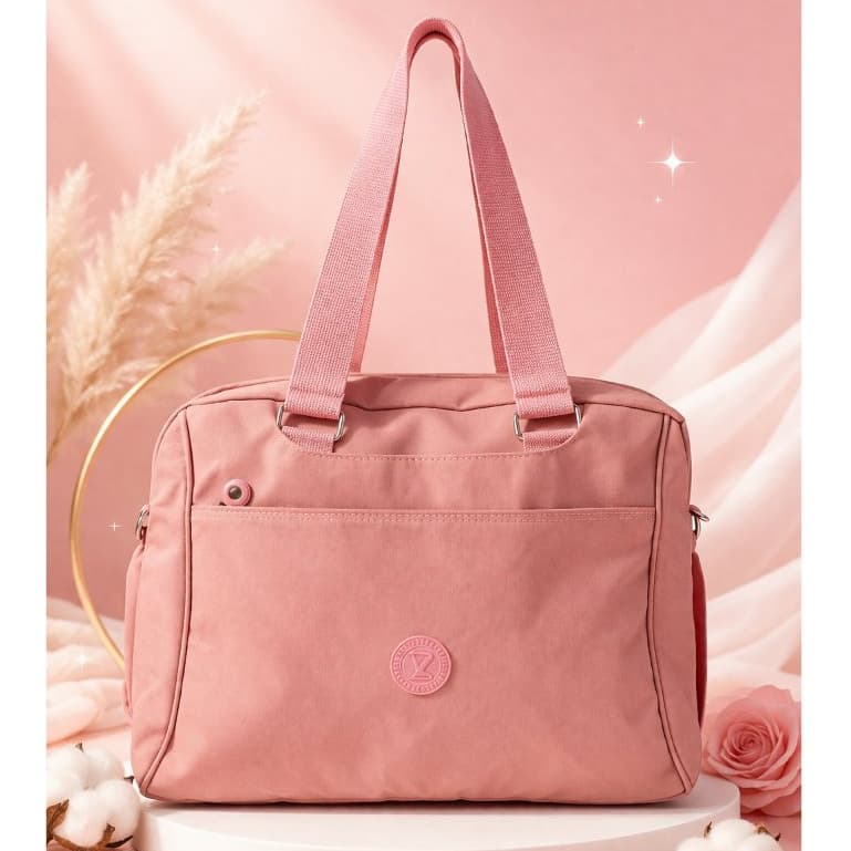 Bolsa Transversal Feminino de Ombro em Nylon Ideal para Trabalho Escolar Faculdade