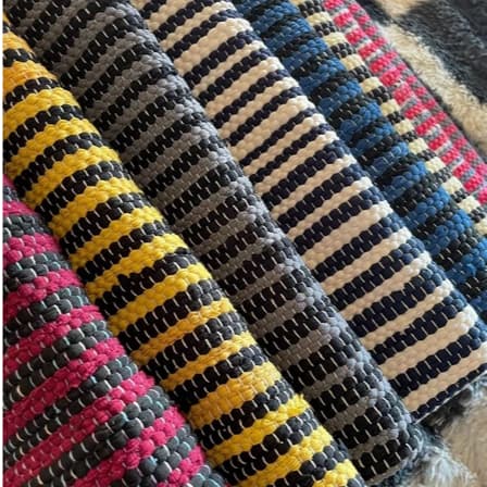 KIT TAPETE Com 2/4/5/6/8  Unidades Reforçado Grande 78x50 cm Sortidos Zebra Artesanal Tear Malhas Alto Padrão