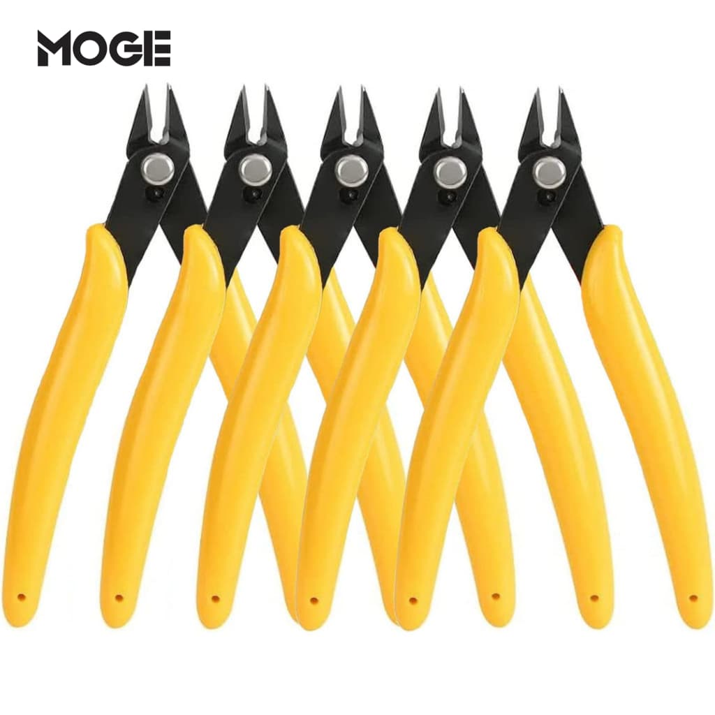 Kit 5 Alicates de Corte Micro Flush 5” | Precisão para Eletrônica | BOMVINK BOM-1617