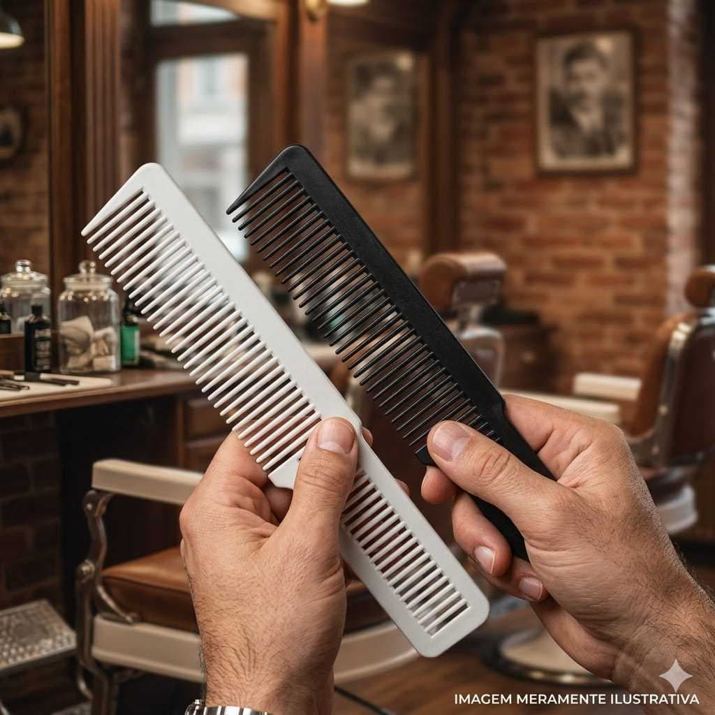 Pente Clipper de Carbono Anti Estático Reto - Umi Profissional