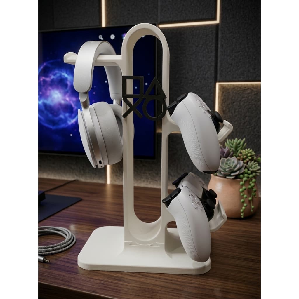 Suporte Controle e Headset Playstation  PS5  PS4  Xbox | Impressão 3D