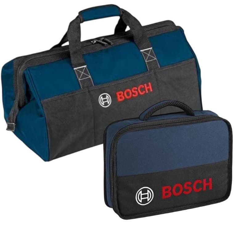 Kit Bosch Bolsa Nylon para Ferramentas + Bolsa 12'' Transporte Ferramentas a Bateria