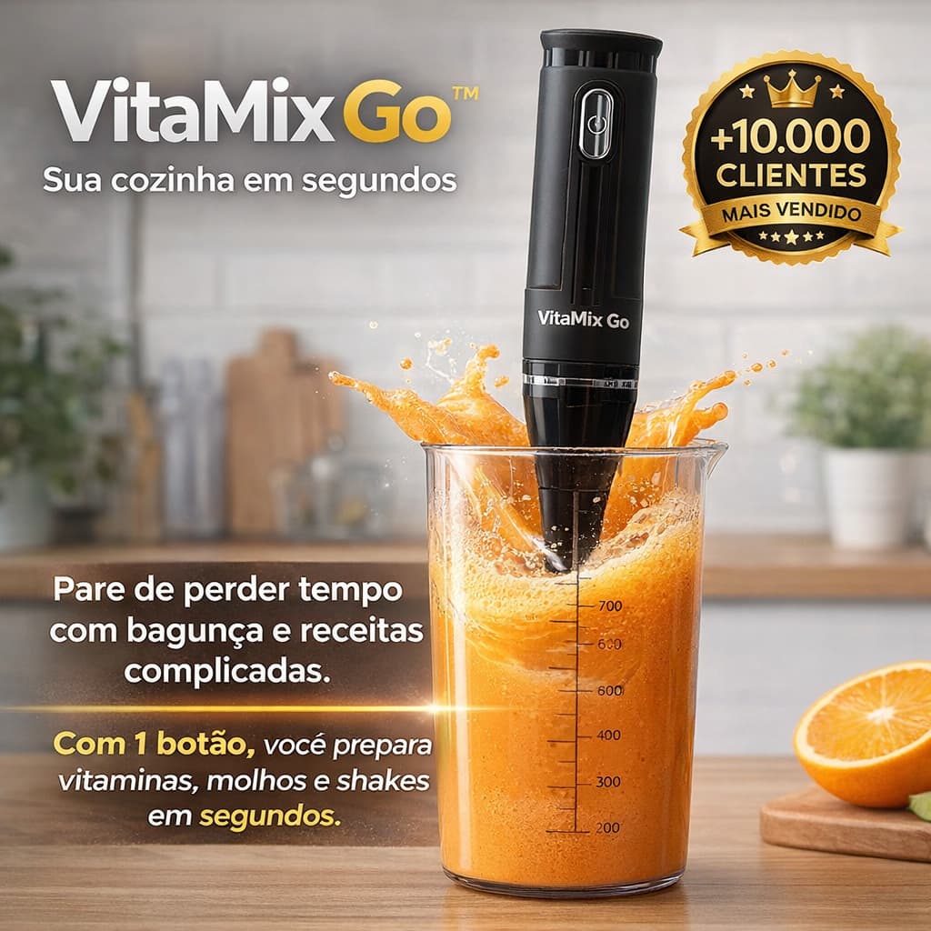 Mixer Portátil TurboMix Pro 700ml – Liquidificador Elétrico Potente Recarregável para Bebidas, Shakes e Vitaminas Rápida