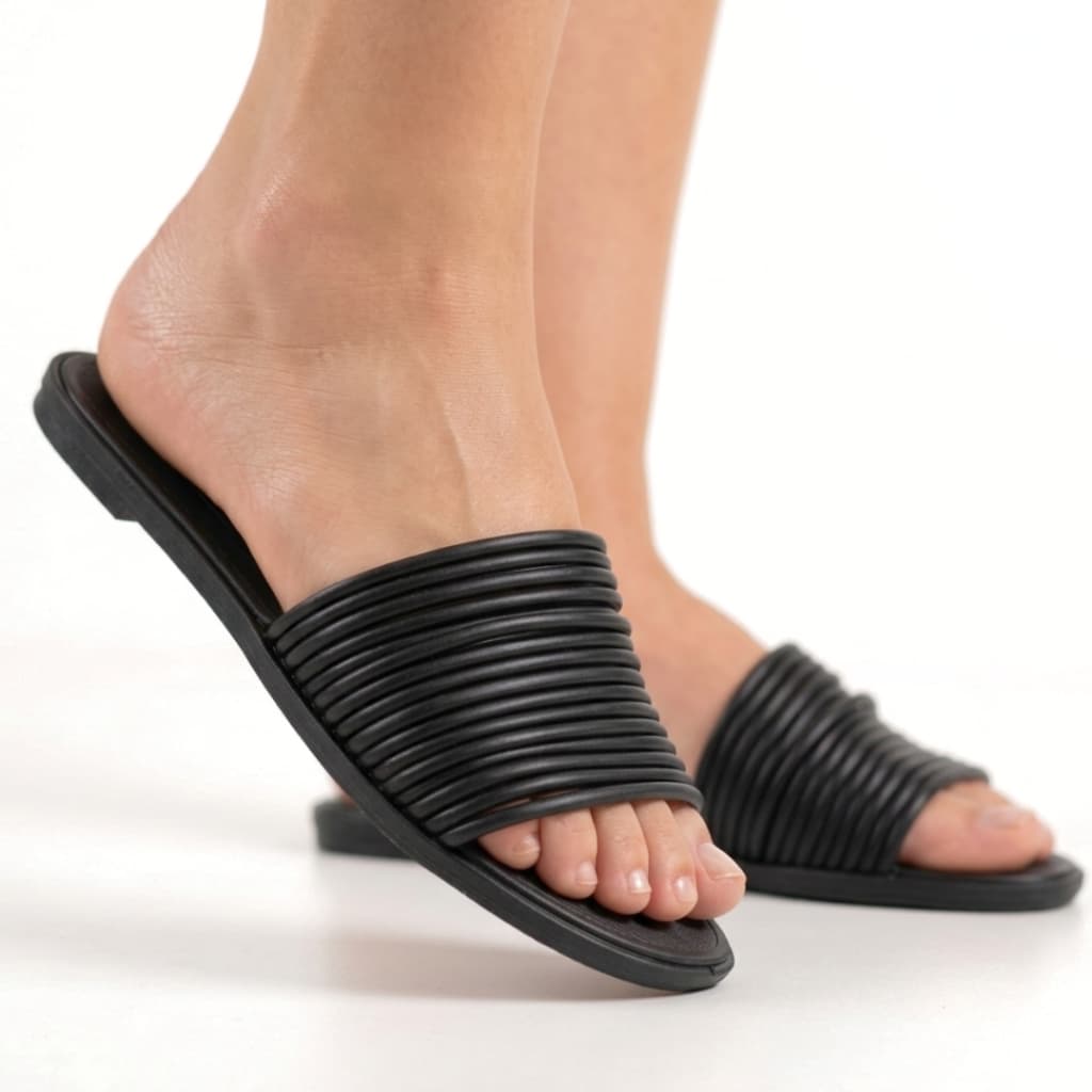 Sandália Feminina Rasteira Casual Moleca Leve, Confortável Tiras Coloridas - ORIGINAL