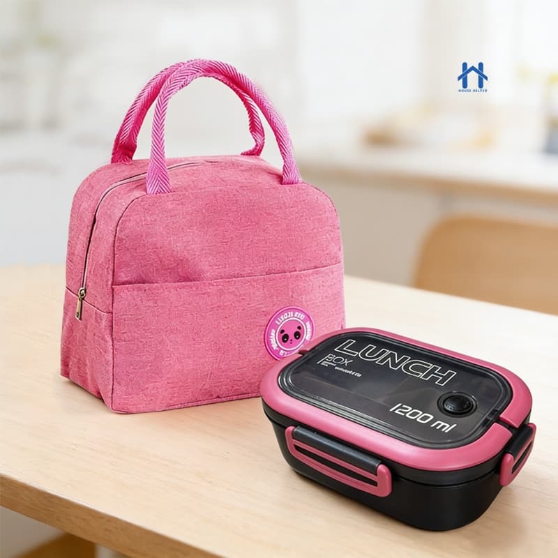Bolsa Térmica Portátil Marmita Viagem Necessaire Lancheira Térmica Com Isolamento Térmico