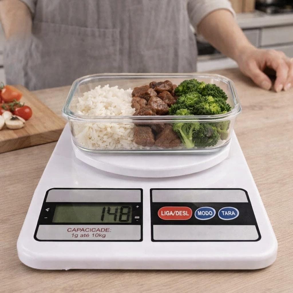 Balança Digital Precisão 10kg Cozinha Alimentação Medidor Portátil Achadinhos