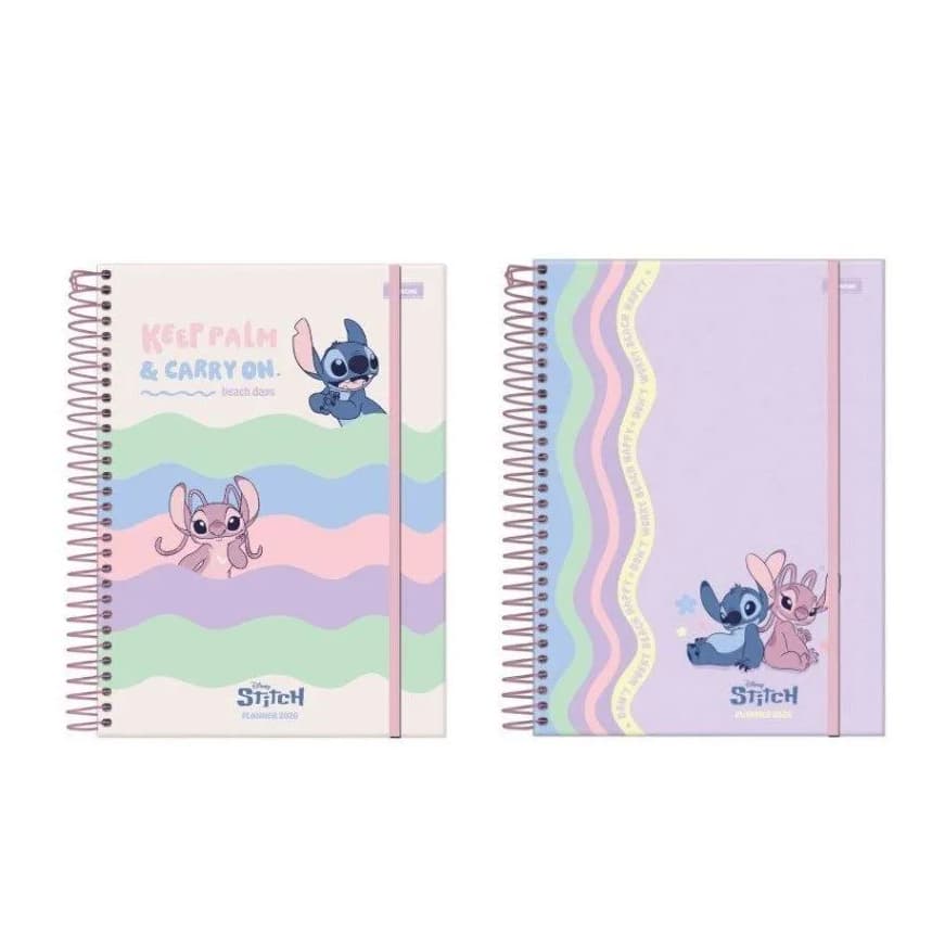 Agenda Espiral Planner Stitch 2026 Foroni (Envio de capa conforme disponibilidade)