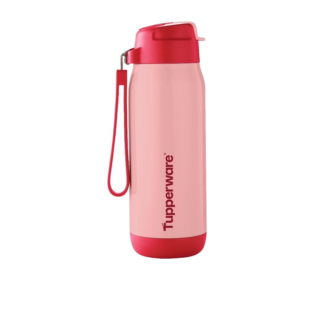 GARRAFA COM CANUDO ROSA TUPPERWARE 510ML TÉRMICA | LINHA PREMIUM | PEÇA IMPORTADA