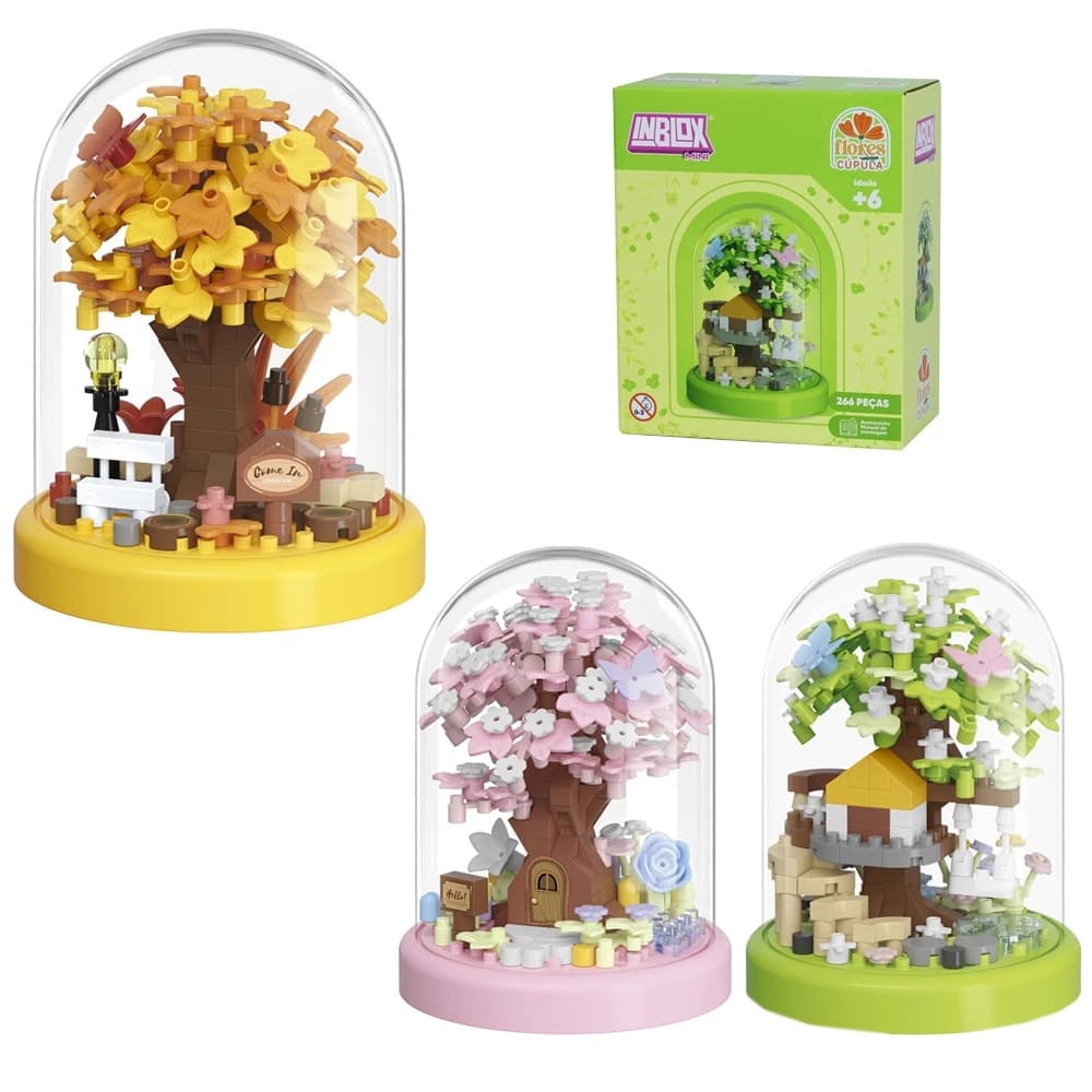 Blocos de Montar Inblox Mini – Árvore em Cúpula 266‑305 Peças