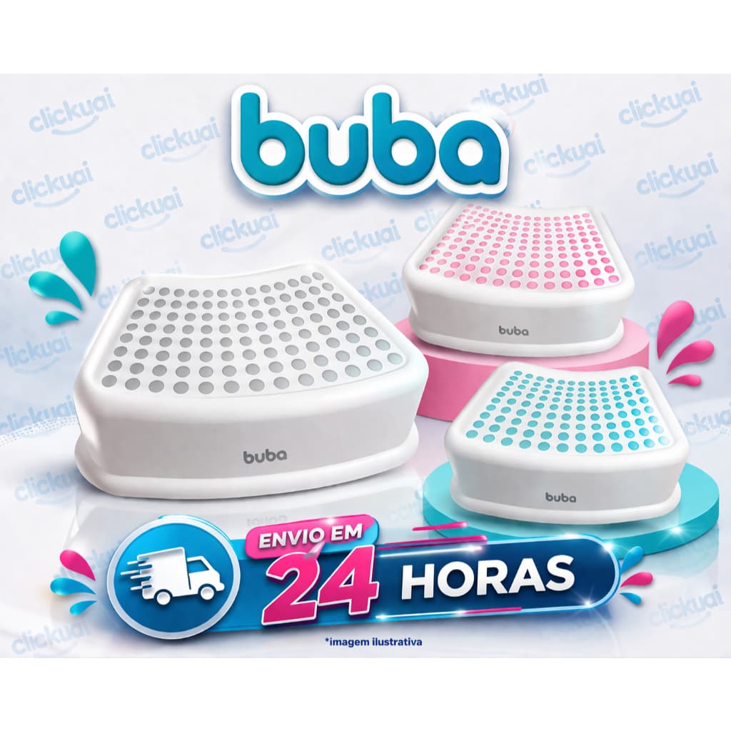 Degrau Infantil para banheiro banquinho antiderrapante buba