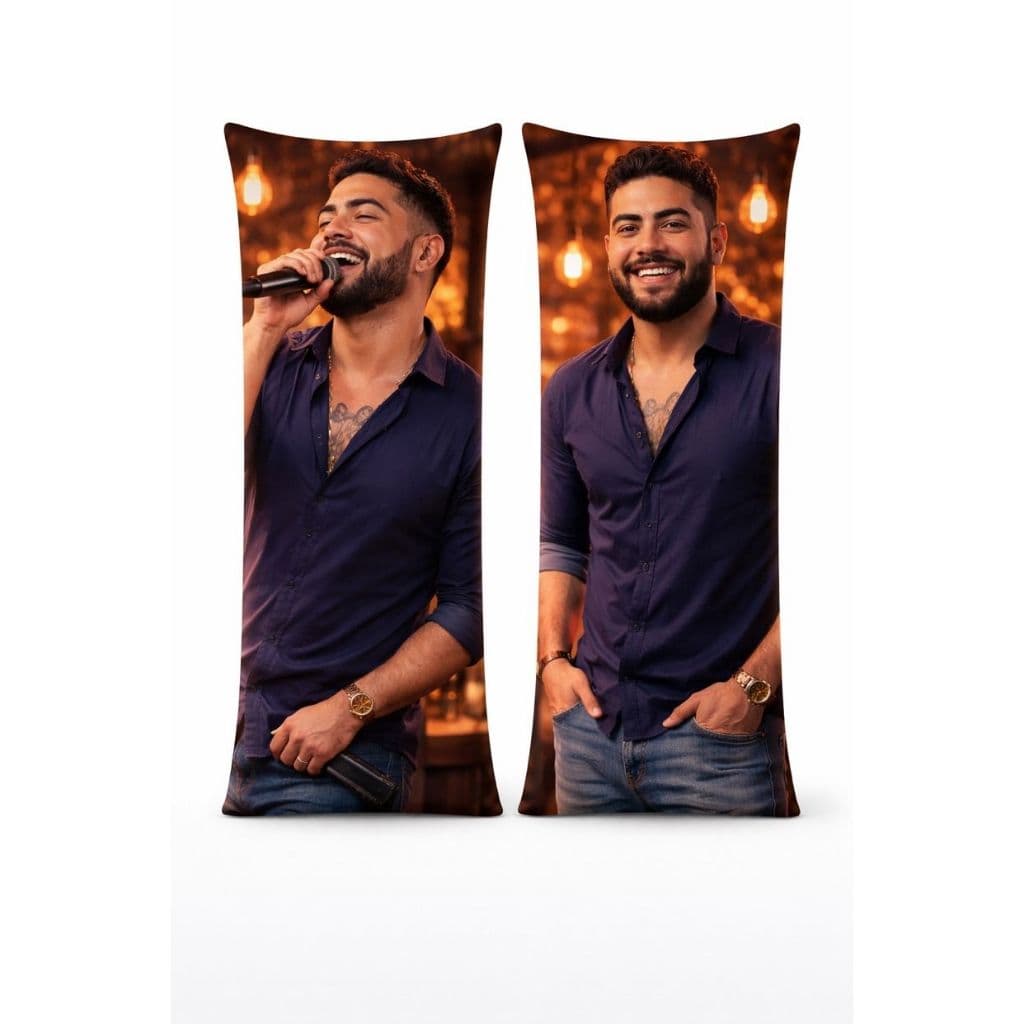 Travesseiro de Corpo Personalizado Xuxão /ídolo/ Henrique e Juliano/Namoro Presente Amigos Henrique
