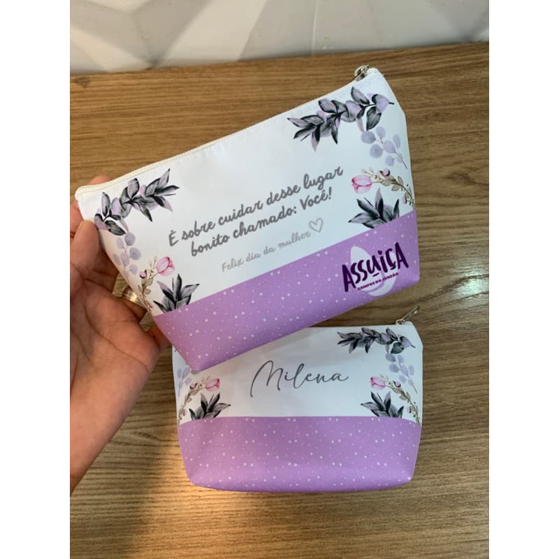 kit 10 Necessaire Personalizada com Nomes ou Logotipo/ Lembrancinha com logomarca