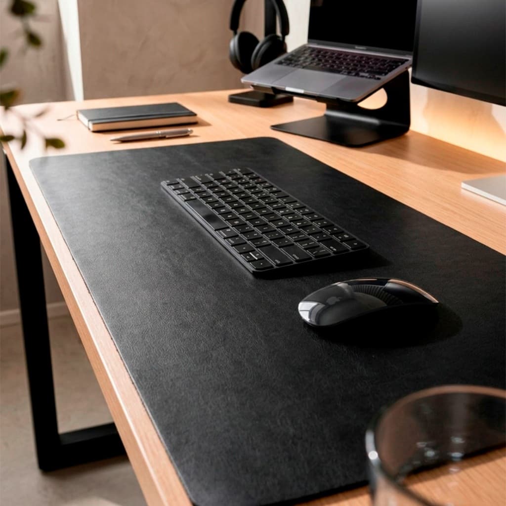 Mousepad Grande 90x40 Deskpad Couro Notebook Mouse pad grande Mouse pad couro Desk pad