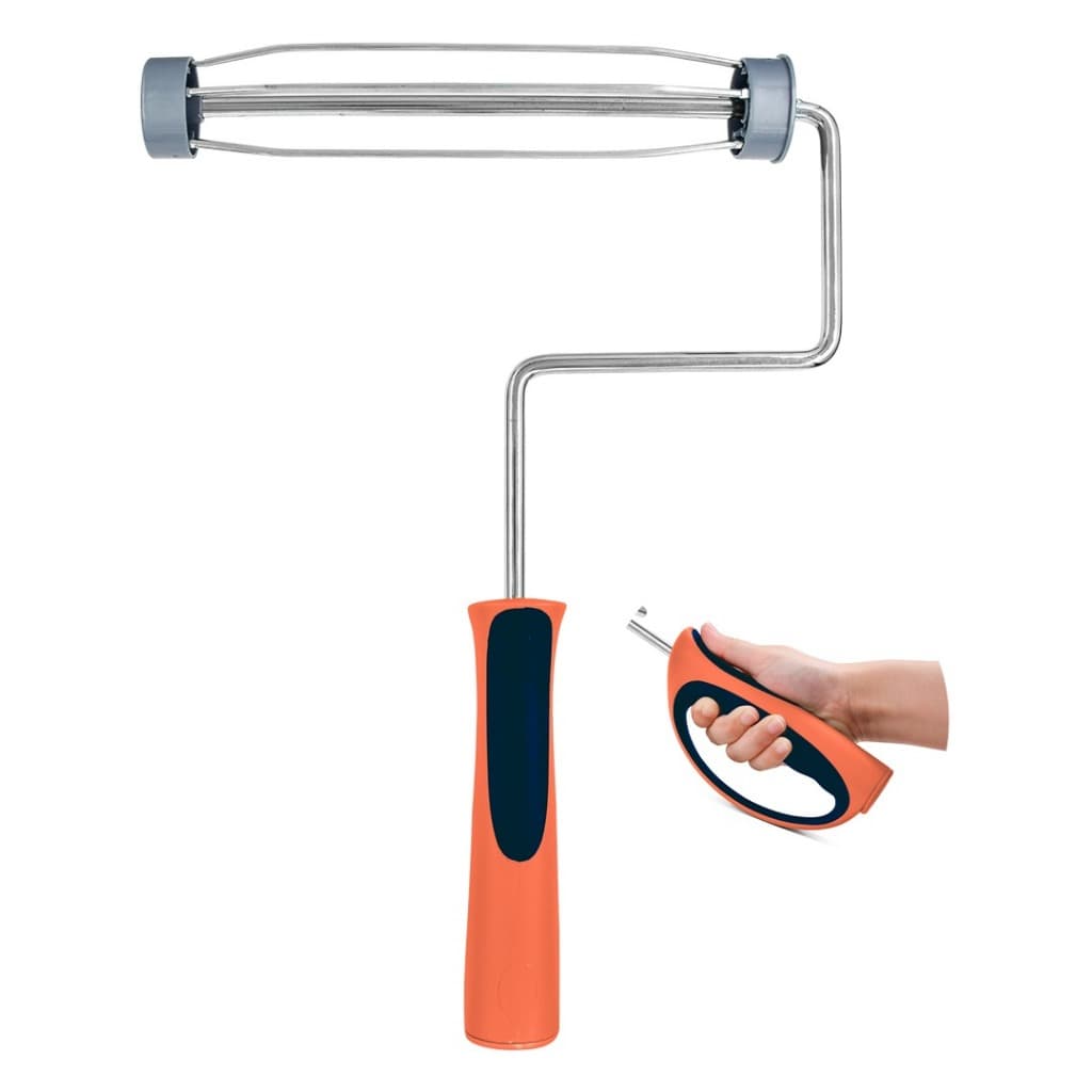 Garfo Suporte Para Rolo De Pintura Gaiola Reforçado 23cm + brinde rolo pintor tinta