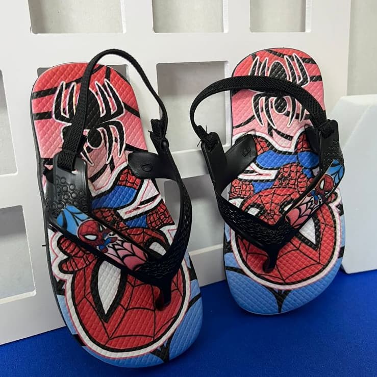 Chinelo Baby de Elástico Bebê Personagens Menina e Menino Criança Diversão Fofo Macio Confortável