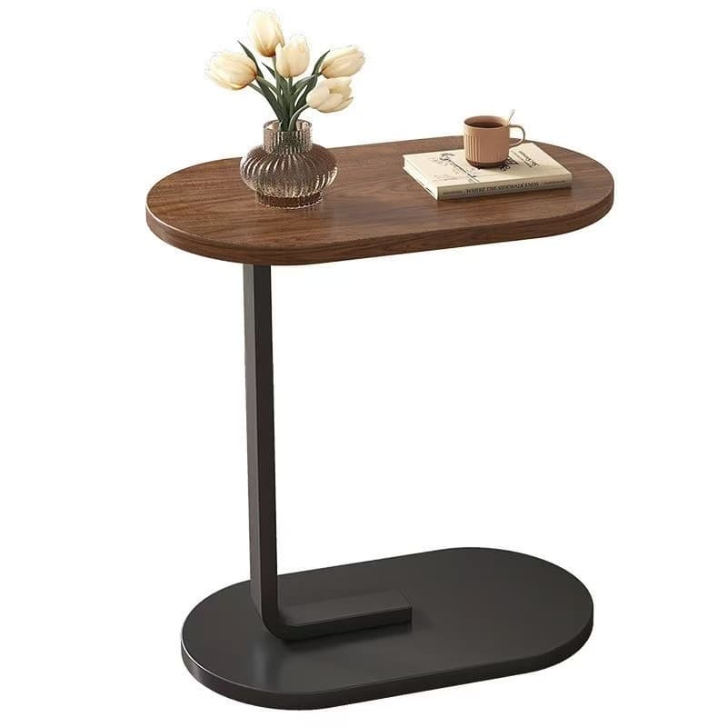 Mesa De Apoio Lateral Para Sofá Cama Notebook Portatil - Base de Ferro e MDF