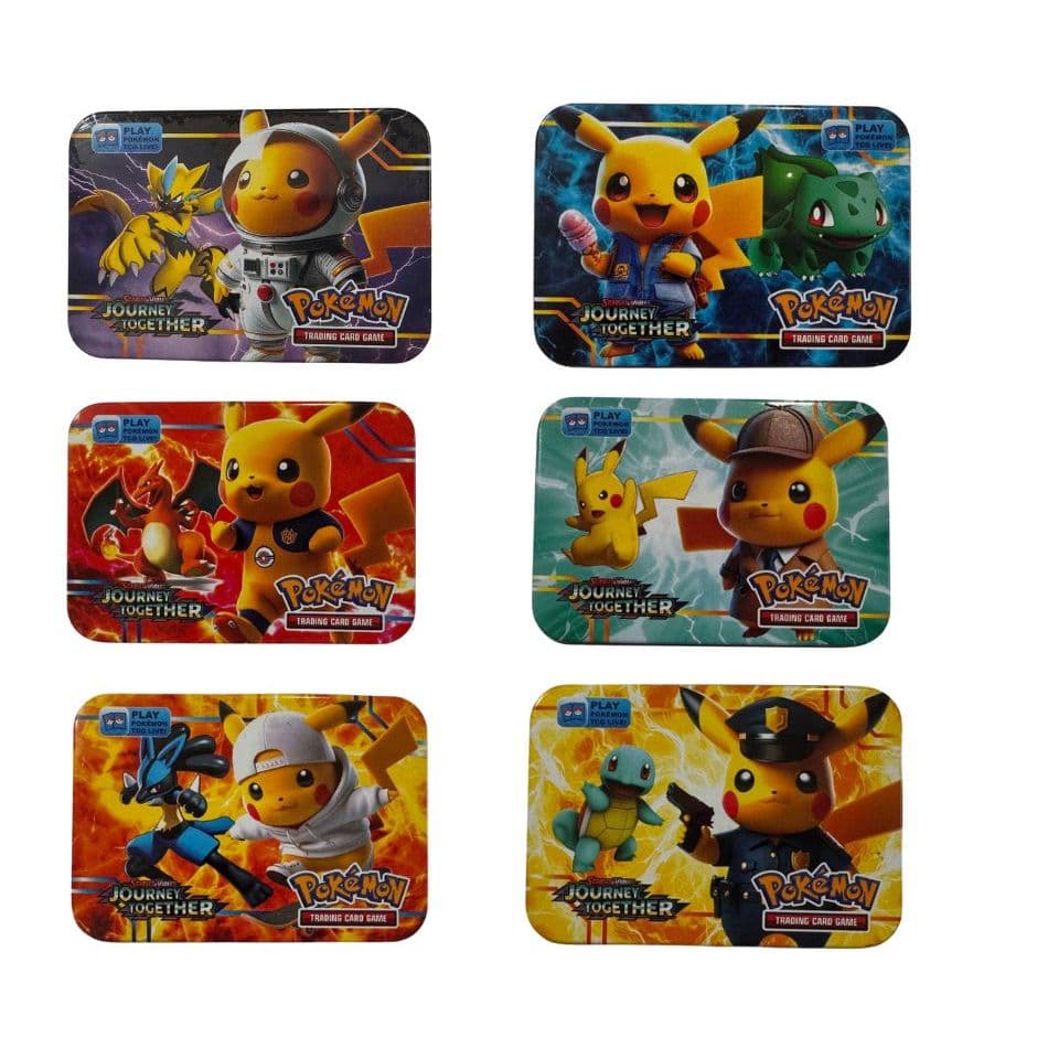 Kit 40 Cards Pokemon Cartas, cartinhas Caixa Metalizada