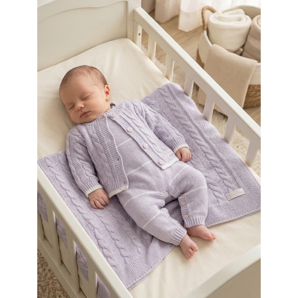 Kit Saída de Maternidade em Tricô Charme Bebê