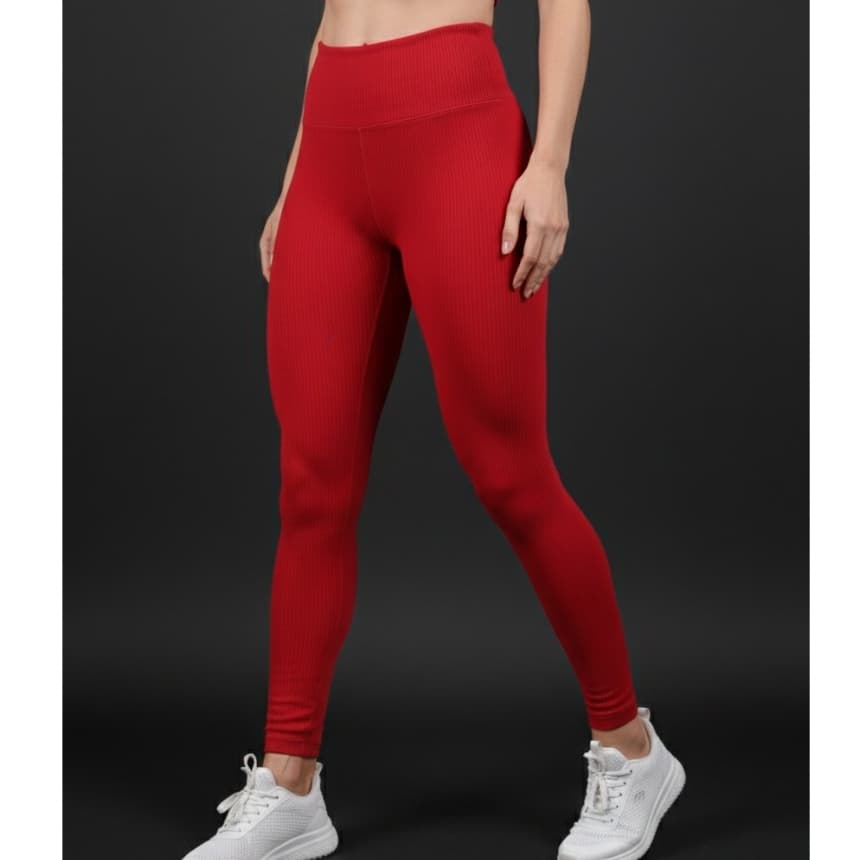 Calça Legging Anarruga Para Academia Cintura Alta