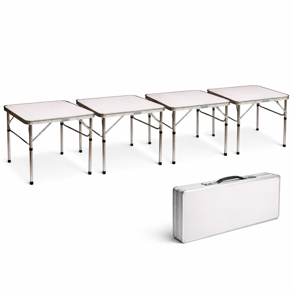 Kit 4 Mesa Dobrável Camping 60x45 Maleta Portátil