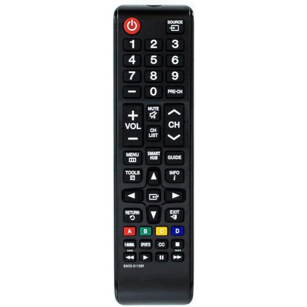 Controle Samsung Smart TV Universal com tecla Smart Hub e Futebol