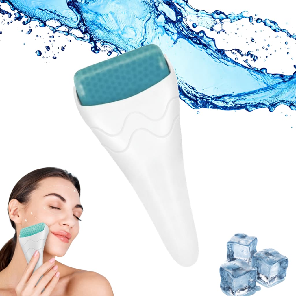 Rolo Facial De Gelo Para Contorno De Massageador De Inchaço , Reutilizável E À Prova De Vazamentos