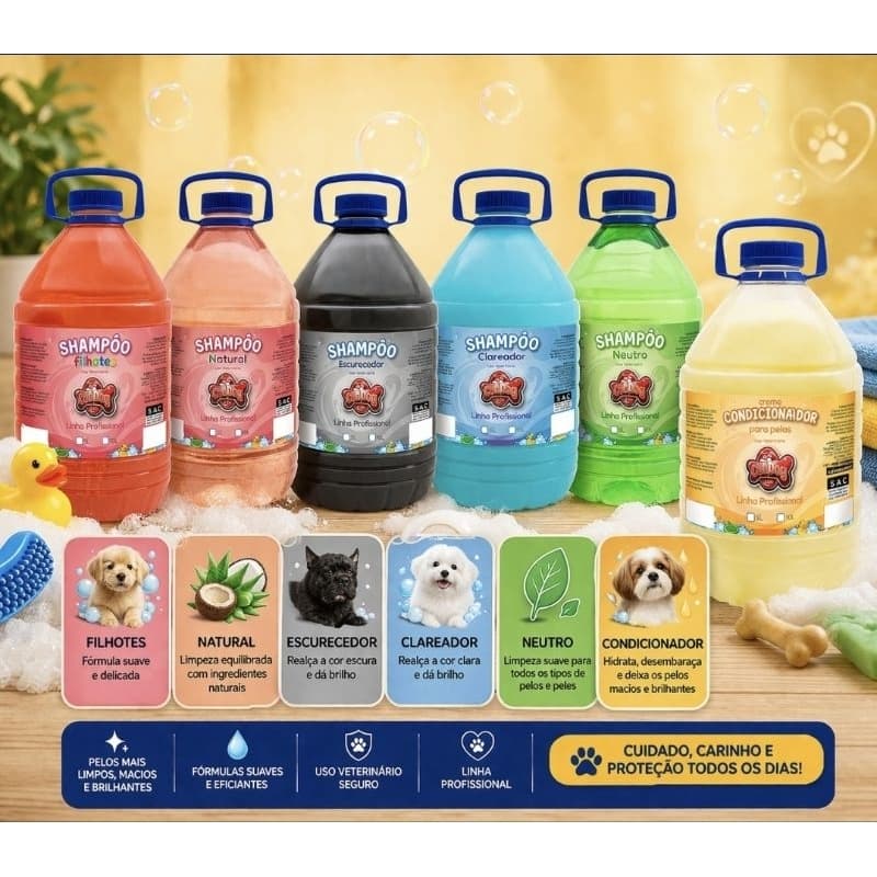 Shampoo e Condicionador 5L CatDog - Cães e Gatos Pets shop e banho e tosa