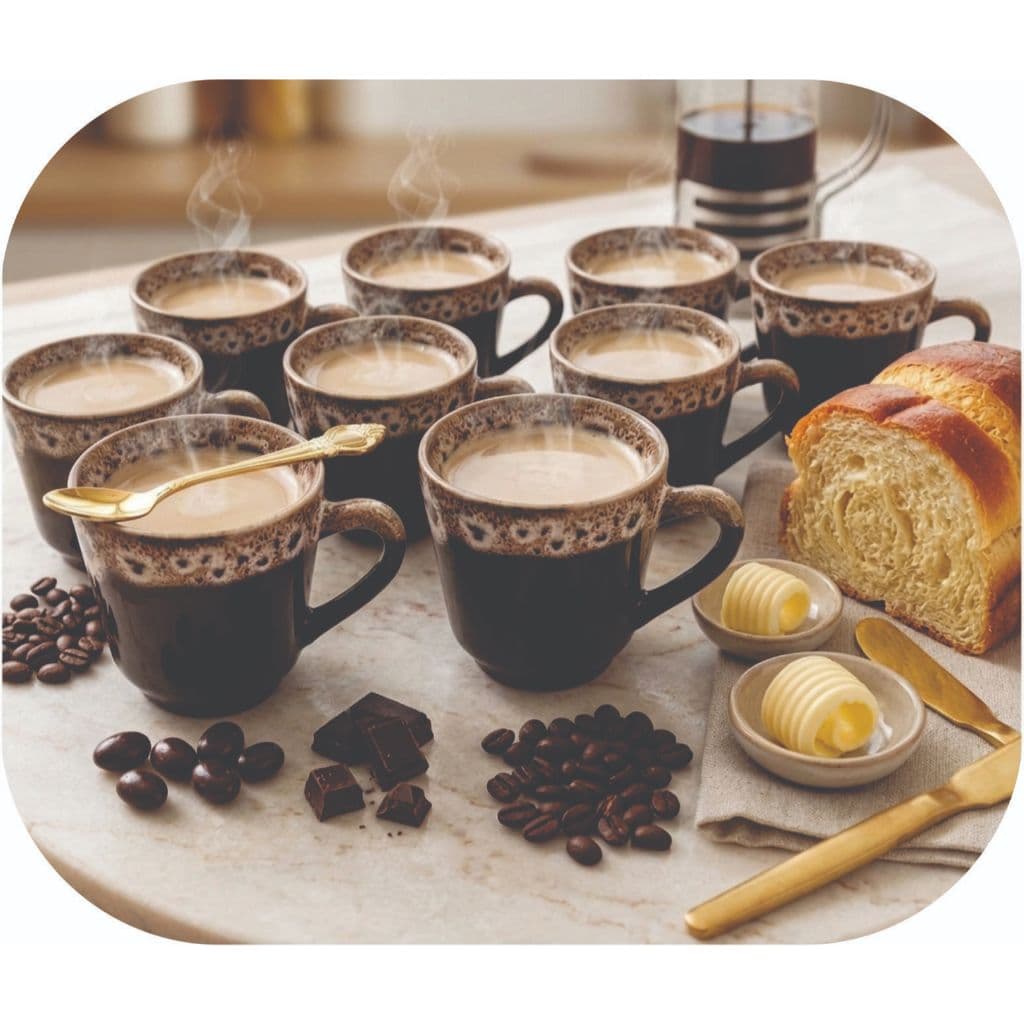 Jogo Xicara Café Chá Porcelana 200ml Caneca chicara Grande 10 Unidades Casa Mesa Decoração
