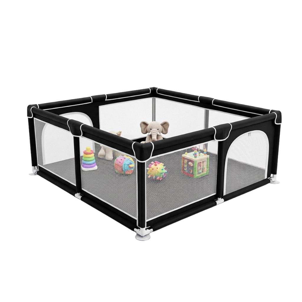 Cercadinho Para Bebe Grande 180x150cm Chiqueirinho Infantil Dobravel Portatil Portinha Tela