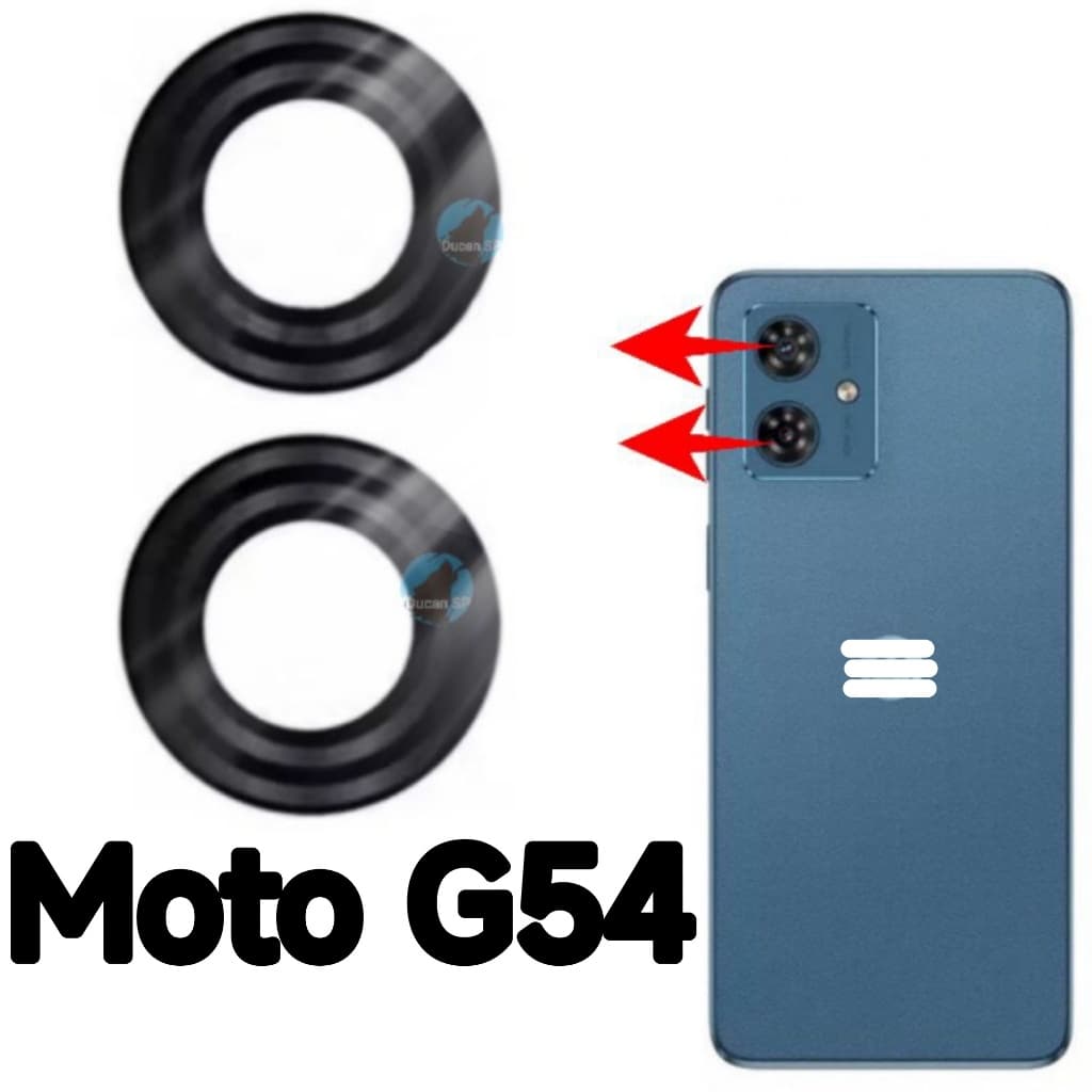 Lente Da Câmera Para Moto G54 Vidro da Câmera Vidrinho Traseira 2un