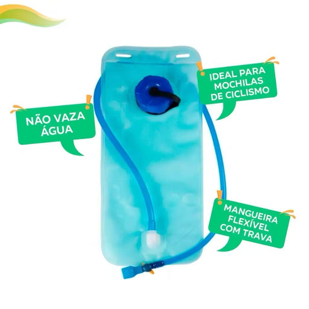 Refil De Agua Para Mochila Hidratacao Bike Ciclismo Camping Trilha Bolsa Reservatorio 2 Litros(LKZ-726)