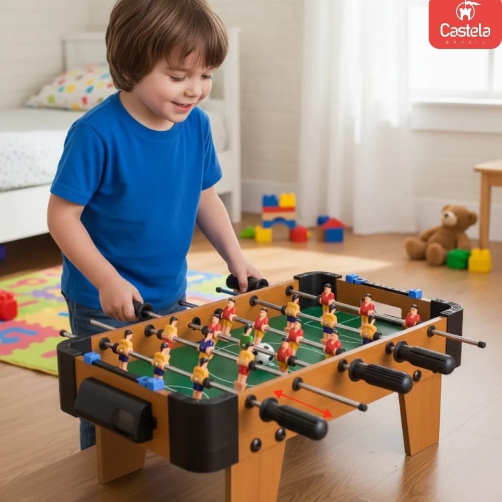 Futebol Mesa Jogo Pebolim Totó Botão Copa Mundo 2026 Bola Presente Criança Escola Trave