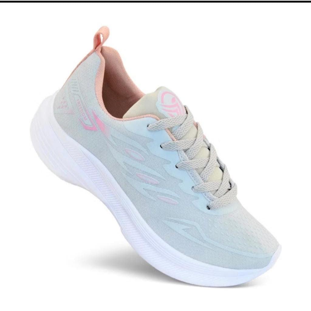 Tênis Feminino Freedom Caramelo com Leveza e Conforto para Corrida e Academia