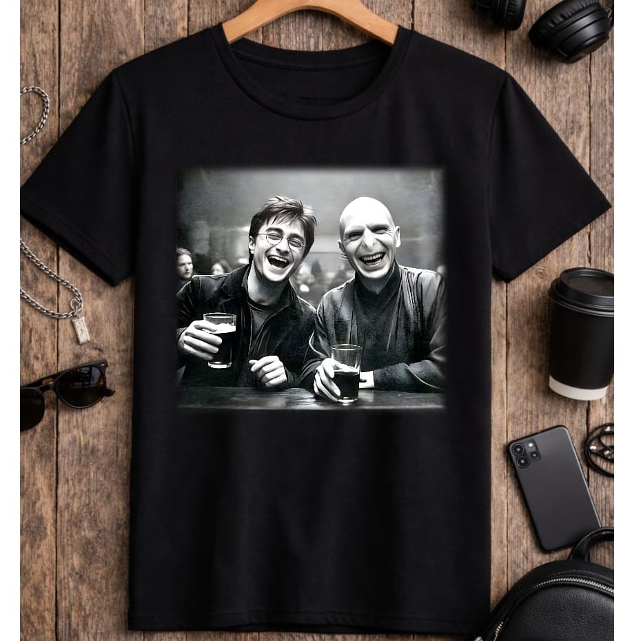 blusa camiseta Harry potter estilosa, HP, T-SHIRT NERD ESTAMPA ENGRAÇADA, CAMISA GEEK PRETA ALGODÃO