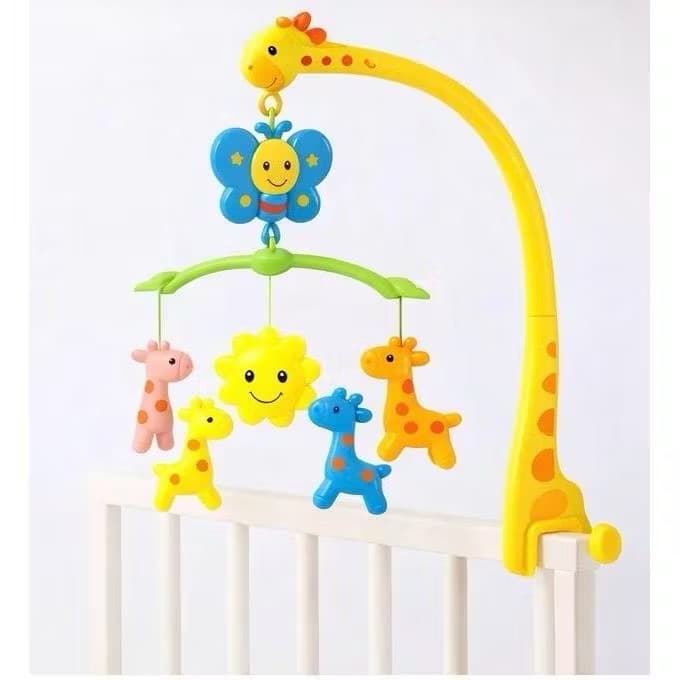 Mobile Musical para Berço – Girafa Colorida com Sons dormir bebe